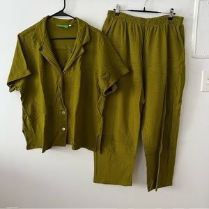 Big Bud Press Honeycomb Button Up and Easy Pant